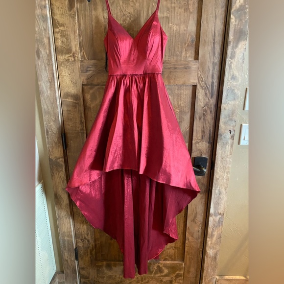 b darlin red high low dress B.darlin juniors size 11/12 red high low strapy